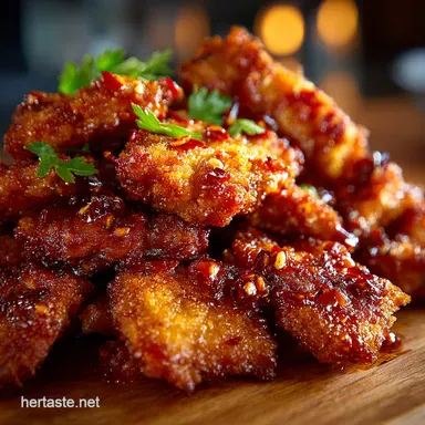 30Min Firecracker Chicken Easy 30 Minute Spicy Korean Recipe Card