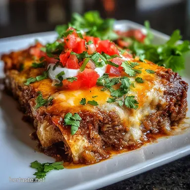 Beef Enchiladas Recipe in 30 Minutes Recipe Card