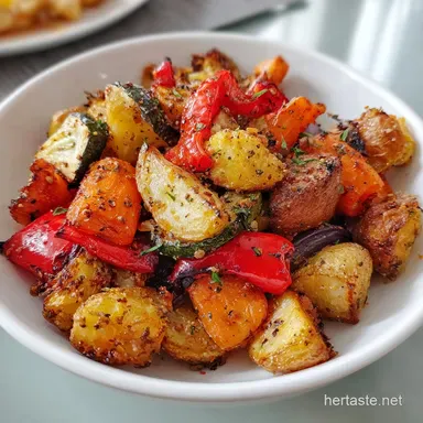 Air Fryer Roasted Vegetables: Crispy Fast Side Dish Recipe Card