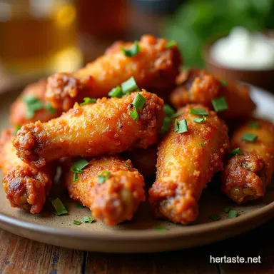 Crispy Air Fryer Chicken Wings My Secret to Perfect Wings Recipe Card