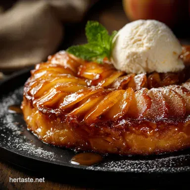 Apple Dessert Recipes: The Upside-Down Tarte Tatin Classic Recipe Card