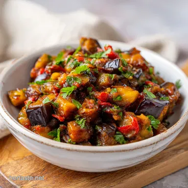 Sicilian Caponata Recipe: Make-Ahead Appetizer Recipe Card