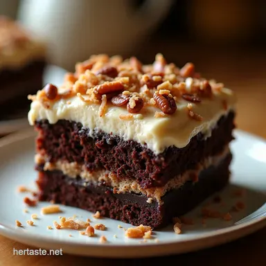 The Best Moist German Chocolate Cake Recipe Proper Bake Recipe Card