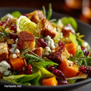 Autumn Chopped Salad: The Harvest Jewel with Maple Cider Dressing Recipe Card