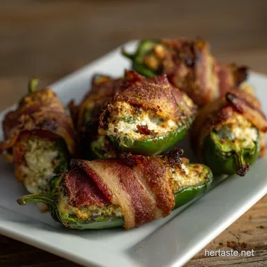 BaconWrapped Jalapeño Popper Footballs Game Day Recipe Card