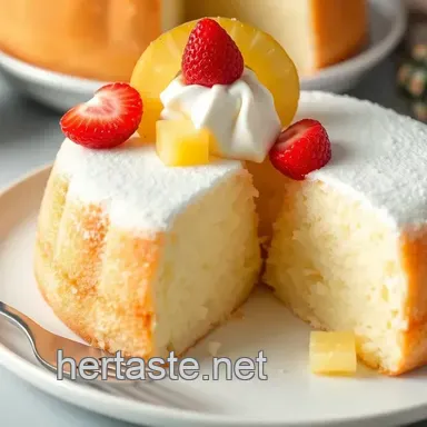 Heavenly Pineapple Angel Food Cake: A Light & Fluffy Delight