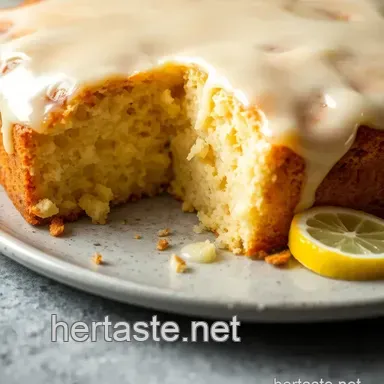 Bake Kefir Sheet Cake with Zesty Lemon Glaze presentation