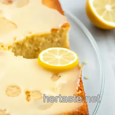 Easy & Moist Bake Kefir Sheet Cake with Zesty Lemon Glaze: A Family Favorite