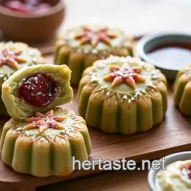 Easy Bake Matcha Mooncakes with Red Bean Delight: Ultimate Comfort Snack!