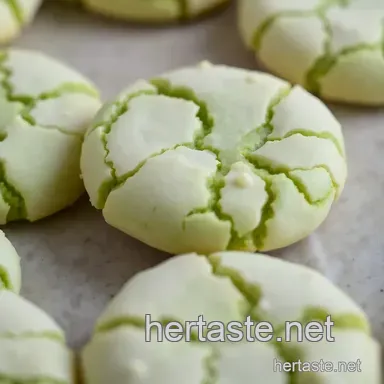How to Bake Pandan Crinkle Cookies - Unique Treats for Delightful Snacking Recipe Card