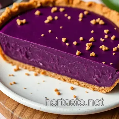 How to Bake Ube Pie with Graham Cracker Crust: A Creamy Delight!