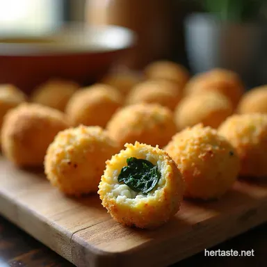 Easy Baked Arancini Crispy Lighter Italian Rice Balls Recipe Card