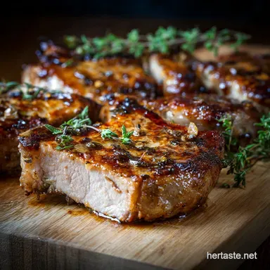 Baked Thick Pork Chops: The Butchers Cut Recipe for Ultimate Juiciness Recipe Card
