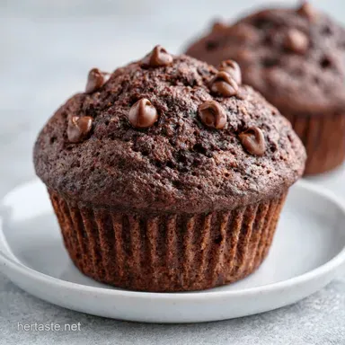 Banana Chocolate Muffins in 30 Minutes Recipe Card
