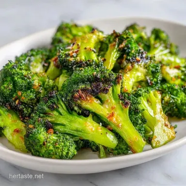 Basic Roasted Broccoli Side: Crispy Recipe Card