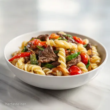 Beef and Noodles in 35 Minutes: Tender Beef and Silky Gravy Recipe Card