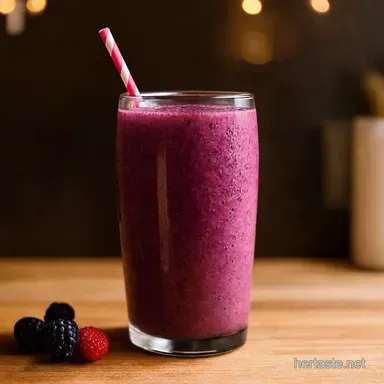 Berry Blast Smoothie My GoTo Simple Fruit Smoothie Recipe Recipe Card