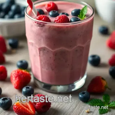 Berry Good Morning Smoothie: Quick & Healthy Smoothies Recipes Recipe Card
