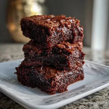 Better Than Anything Brownies: Fudgy Shiny Crinkle Top Recipe Card