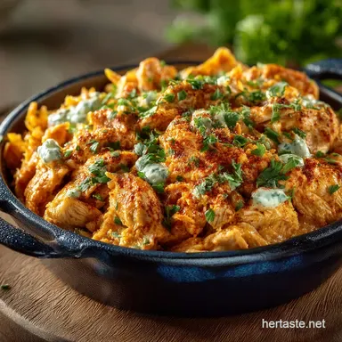 The Big Easy Keto Buffalo Chicken Casserole Creamy Speedy LowCarb Recipe Card