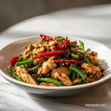 Black Pepper Chicken Recipe for 4 Servings Recipe Card