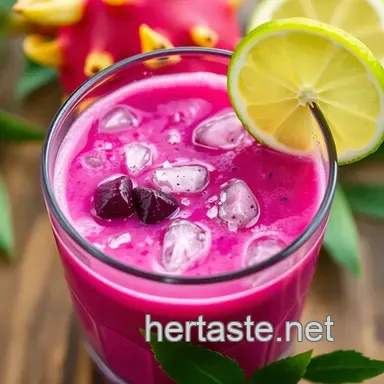 Easy Dragonfruit Bliss Smoothie Bowl: Blend Dragonfruit for a Refreshing Treat Recipe Card