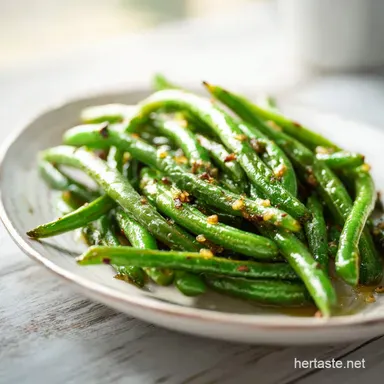 Blistered Garlic Green Beans in 18 Minutes