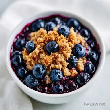 Blueberry Crisp with Oats for 8 Servings