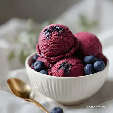 Blueberry Ice Cream Recipe: No-Churn Delight