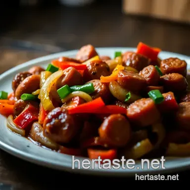 Easy & Juicy Sausage Peppers & Onions Recipe: My Family Favorite Recipe Card