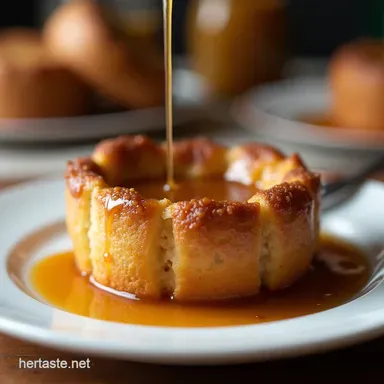 Best Brioche Bread Pudding with Salted Caramel Sauce Recipe Recipe Card