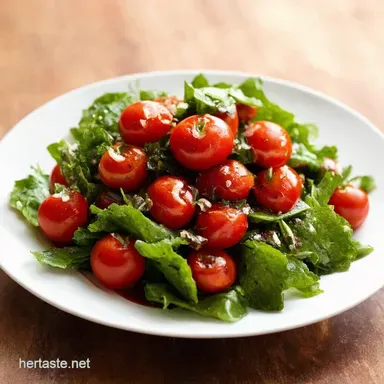 Bursting Balsamic Marinated Tomato Salad Recipe Easy Summer Side Recipe Card