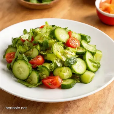 Easy Tomato Cucumber Salad Bursting with Fresh Summer Flavors Recipe Card