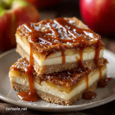 Caramel Apple Cheesecake Bars: Silky Autumn Squares with Salted Caramel Recipe Card