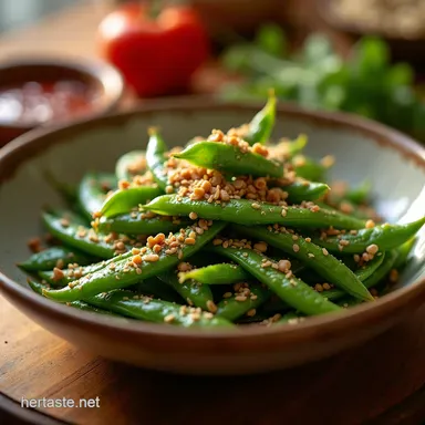 Caramelized Garlic Snap Peas Ready in 20 Minutes Recipe Card