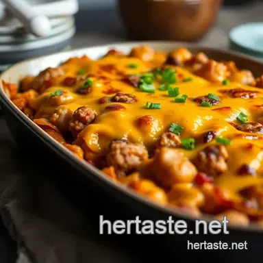 Cheeseburger Casserole: All-American Comfort in a Dish Recipe Card