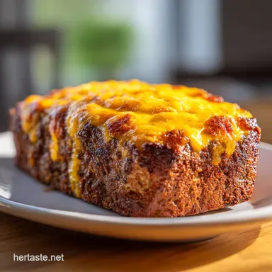 Cheeseburger Meatloaf Recipe for 6 Servings