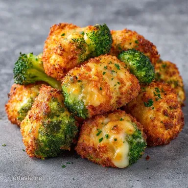 Cheesy Broccoli Bites Bake: Crispy Recipe Card