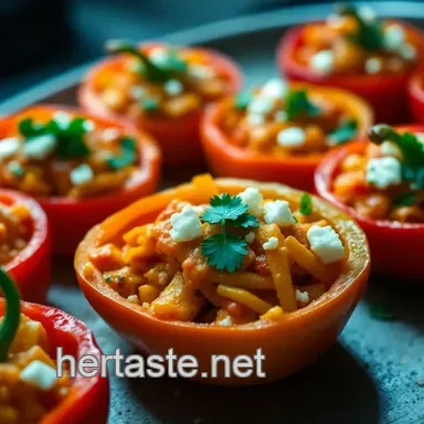 Easy Cheesy Fiesta Stuffed Mini Peppers Recipe: A Vibrant Appetizer