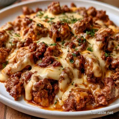 Cheesy Ground Beef Dip in 20 Minutes