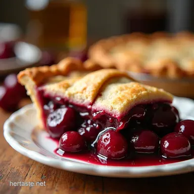 My GoTo DELICIOUS HOMEMADE CHERRY PIE Recipe Recipe Card