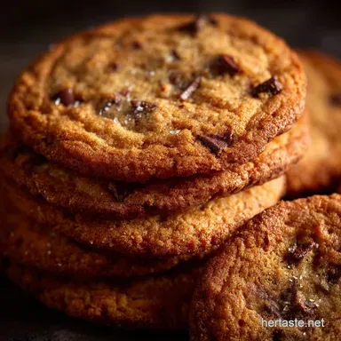 Toffee Chocolate Chip Cookies Recipe: Proper British Bake, Chewy Crisp Recipe Card