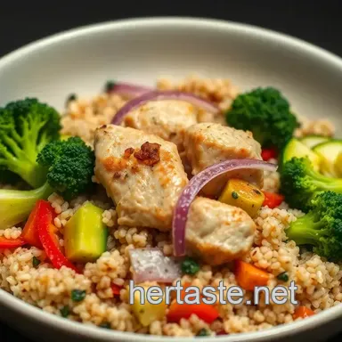 High Protein Chicken Quinoa Bowl: Easy & Healthy Recipe!