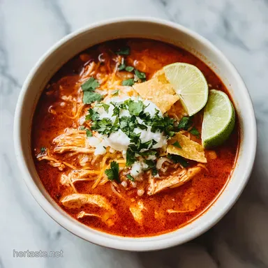 Chicken Enchilada Soup in 30 Minutes: A Velvety Homemade Recipe Recipe Card