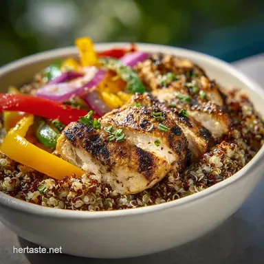 Protein Bowl Recipe with Grilled Chicken for Meal Prep