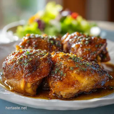 Chicken Thighs Slow Cooker: Sticky Honey Garlic