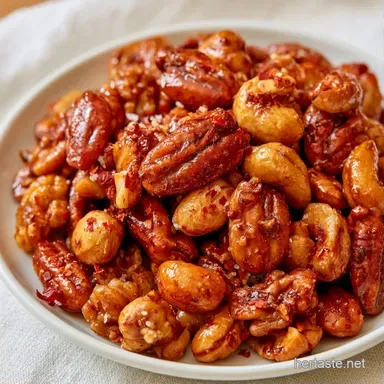 Chile Sumac Pomegranate Nuts in 35 Minutes Recipe Card