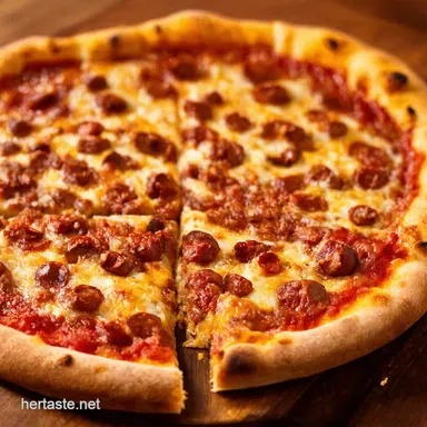 Chili Dog Pizza Taste of Americana on a Slice Recipe Card