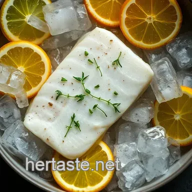 Chilled Citrus Herb Fish on Ice: A Refreshing Summer Delight Recipe Card