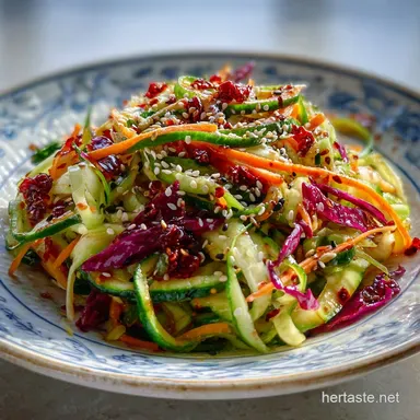 Chinese Salad Recipe with Sesame Dressing in 15 Minutes Recipe Card